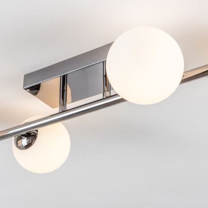 Brilagi - Lustră LED aplicată MILLA 4xG9/3W/230V negru crom/alb