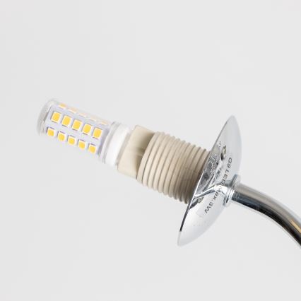 Brilagi - Lustră LED aplicată MISTEL 15xG9/3W/230V crom negru/fumuriu