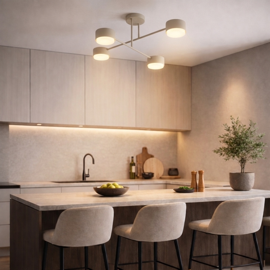 Brilagi - Lustră LED aplicată MONO 4xGX53/13W/230V bej