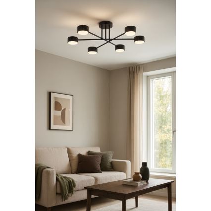 Brilagi - Lustră LED aplicată MONO 6xGX53/30W/230V neagră