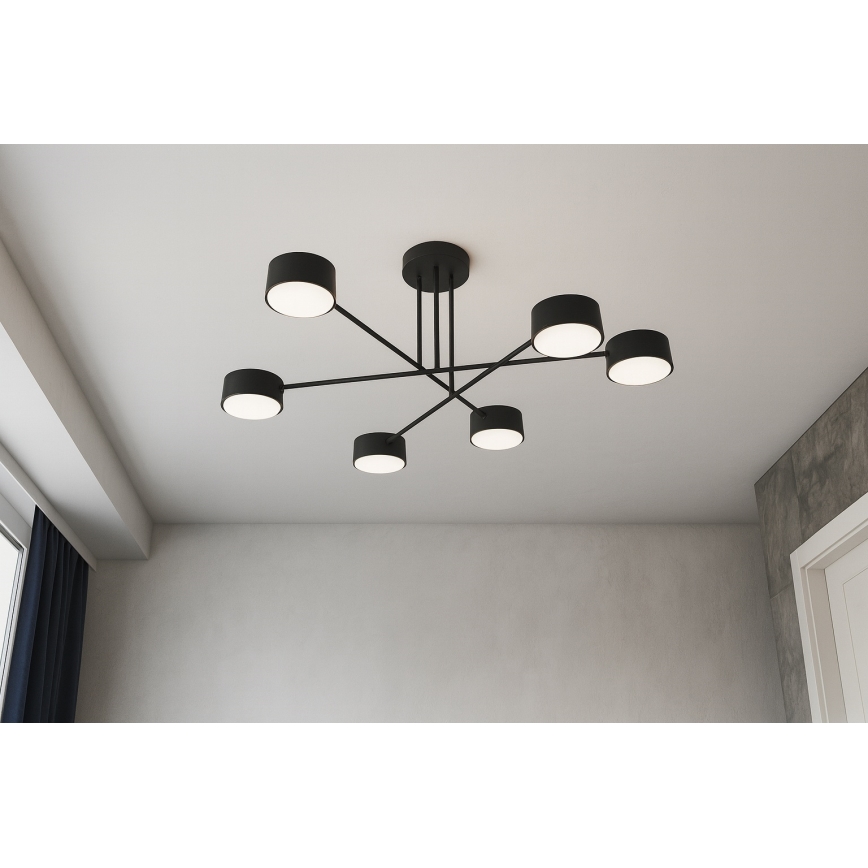 Brilagi - Lustră LED aplicată MONO 6xGX53/30W/230V neagră
