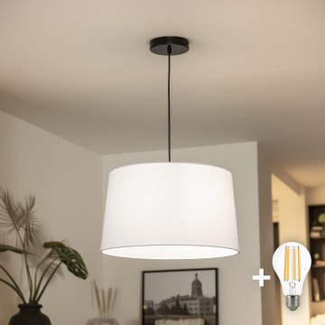 Brilagi - Lustră LED CERIA, pendul pe cablu, 1xE27/40W/230V, Ø 45 cm, albă