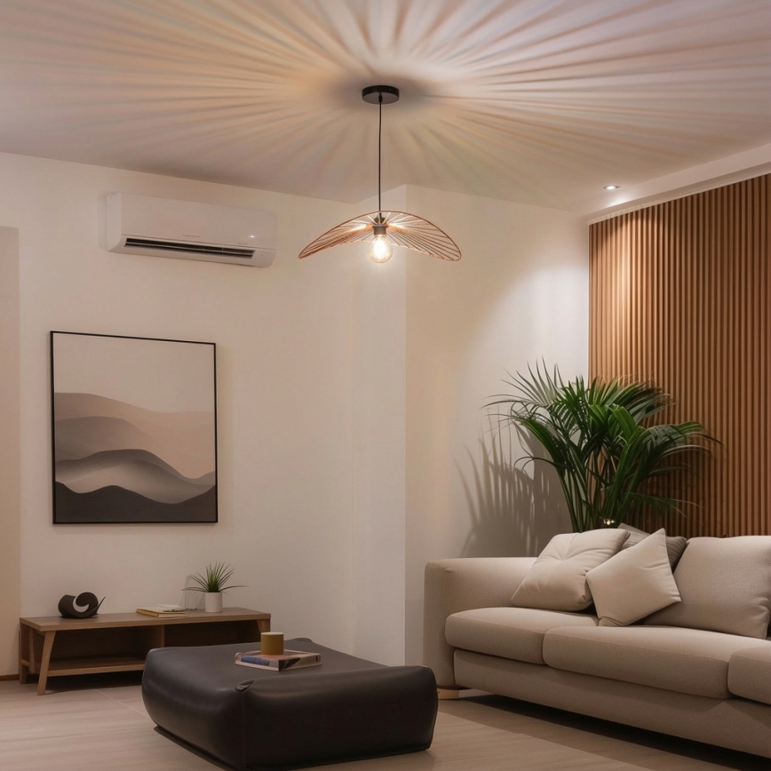 Brilagi - Lustră LED CERIA WIRE, suspendată pe cablu, 1xE27/40W/230V, 40x56 cm, bronz