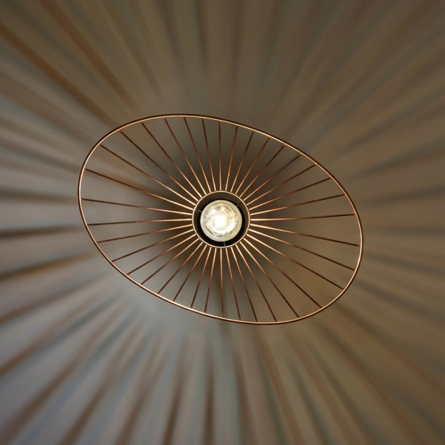 Brilagi - Lustră LED CERIA WIRE, suspendată pe cablu, 1xE27/40W/230V, 40x56 cm, bronz