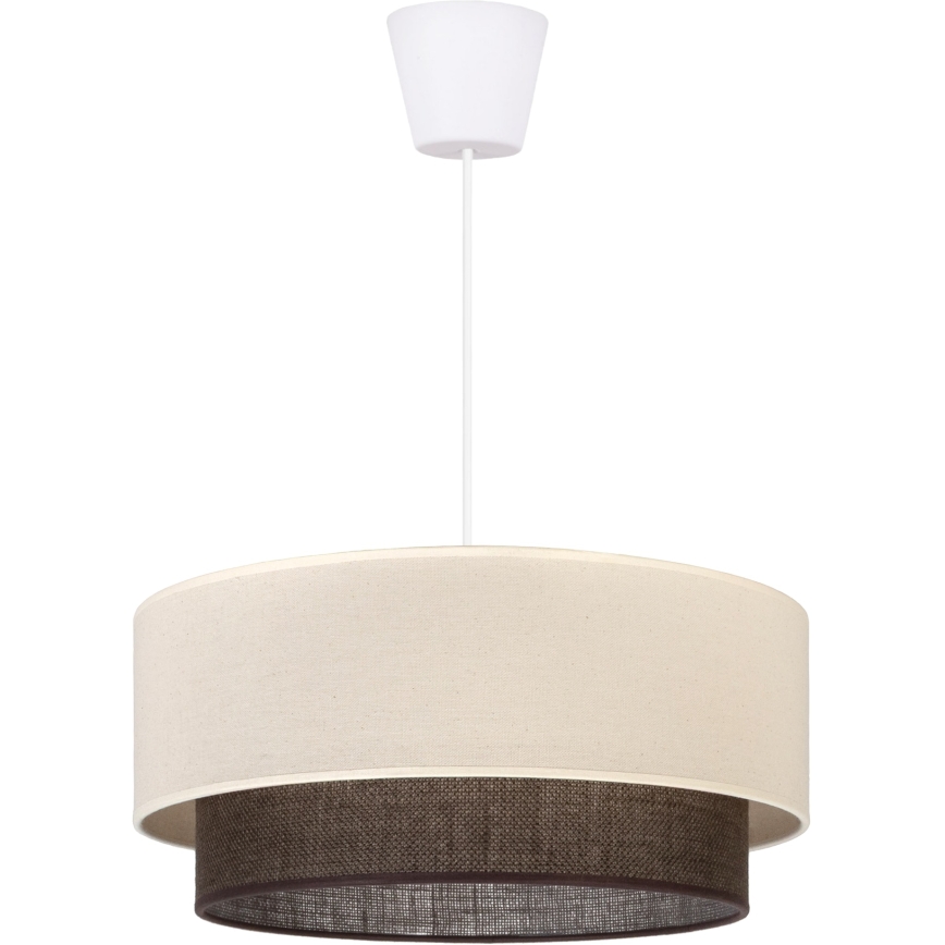 Brilagi - Lustră LED cu cablu BOHO STYLE 1xE27/15W/230V Ø 40 cm crem/maro