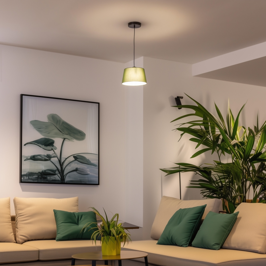 Brilagi - Lustră LED cu cablu CERIA 1xE27/40W/230V Ø25 cm verde