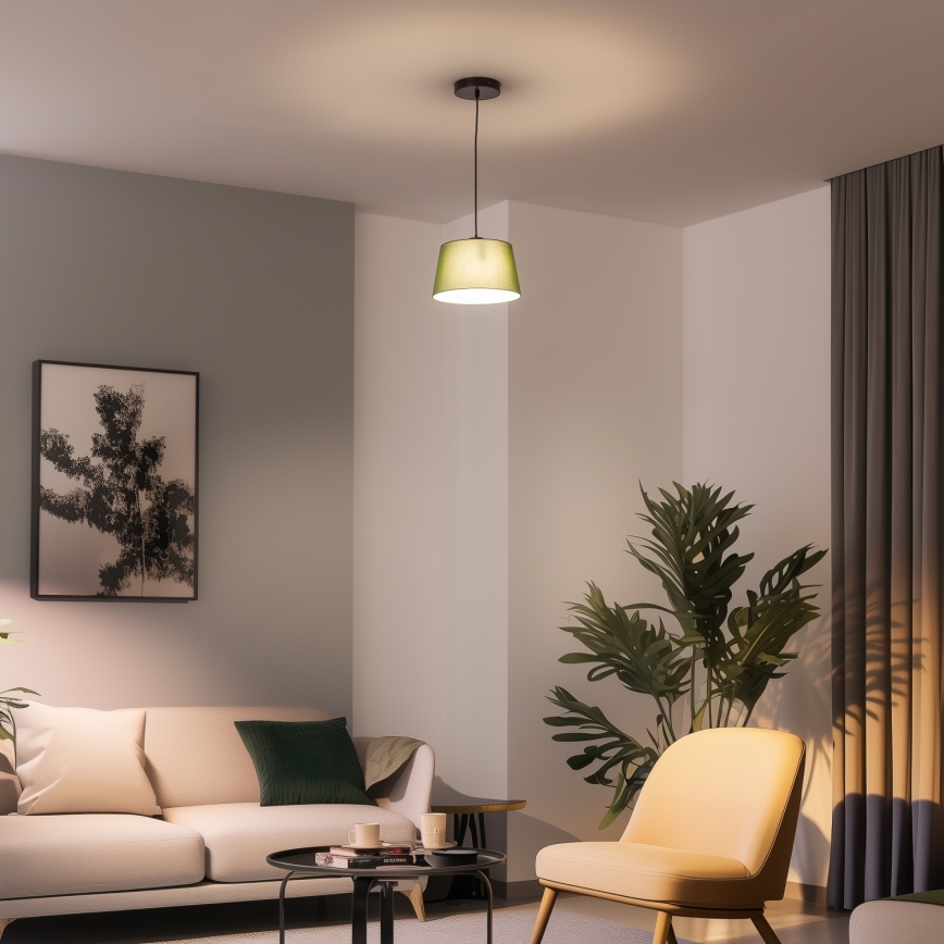 Brilagi - Lustră LED cu cablu CERIA 1xE27/40W/230V Ø25 cm verde