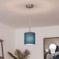 Brilagi - Lustră LED cu cablu NUBILA 1xE27/60W/230V Ø 14 cm albastru închis