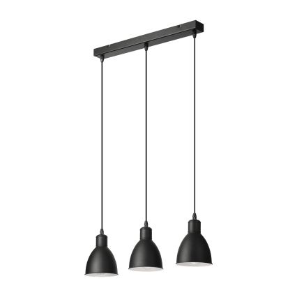 Brilagi - Lustră LED cu cablu RIDDY 3xE27/60W/230V neagră