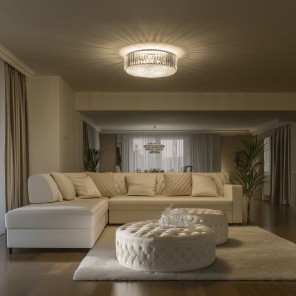 Brilagi - Plafonieră LED cu cristale GLAMOUR, 5×G9/42W/230V, Ø 46 cm