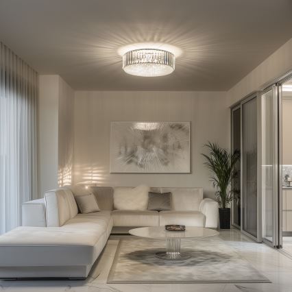 Brilagi - Plafonieră LED cu cristale GLAMOUR, 5×G9/42W/230V, Ø 46 cm