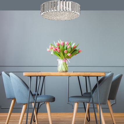 Brilagi - Plafonieră LED cu cristale GLAMOUR, 5×G9/42W/230V, Ø 46 cm