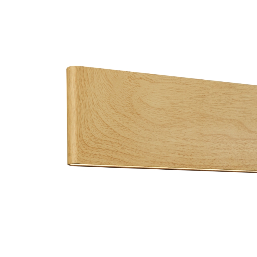 Brilagi - Lustră LED dimabilă pe cablu SLIMLINE LED/40W/230V 3000-6000K decor stejar + telecomandă