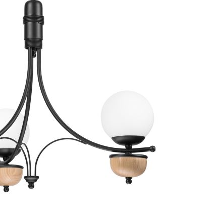 Brilagi - Lustra LED cu lanț COTTAGE 3xG9/40W/230V stejar/alb