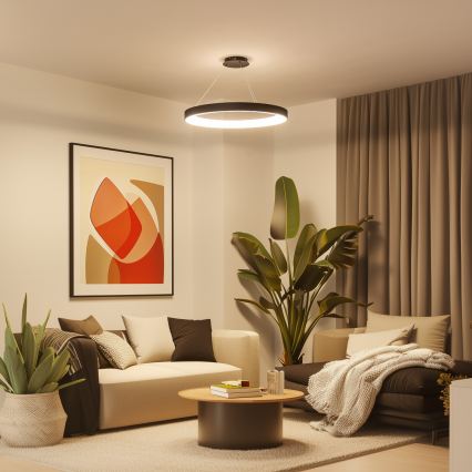 Brilagi - Lustră LED reglabilă pe cablu FALCON II LED/108W/230V 3000-6500K Ø 80 cm negru + telecomandă