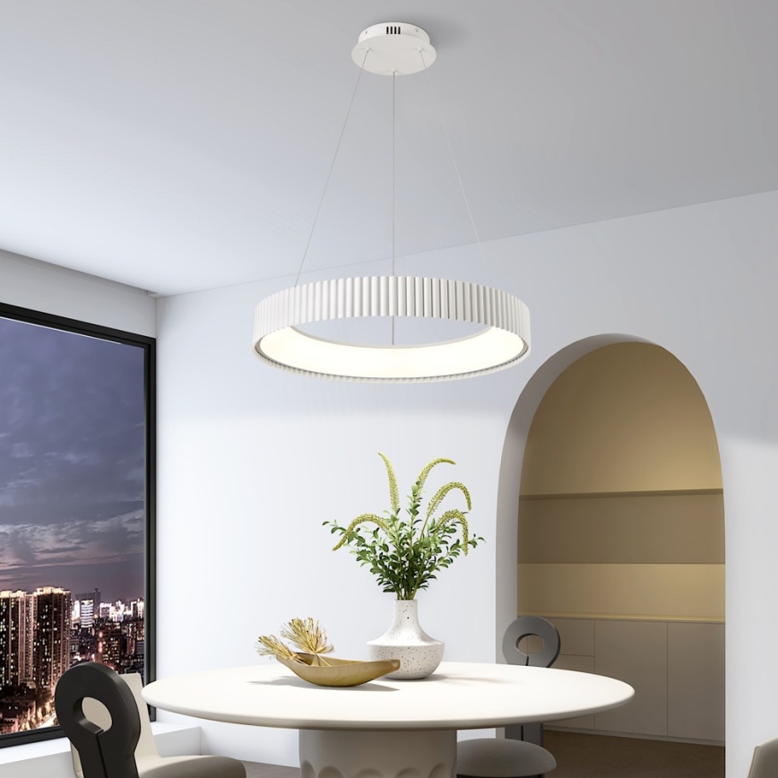 BRILAGI - Lustră dimabilă suspendată pe cablu FALCON MODERN LED/54W/230V 3000-6000K Ø 60 cm albă + telecomandă