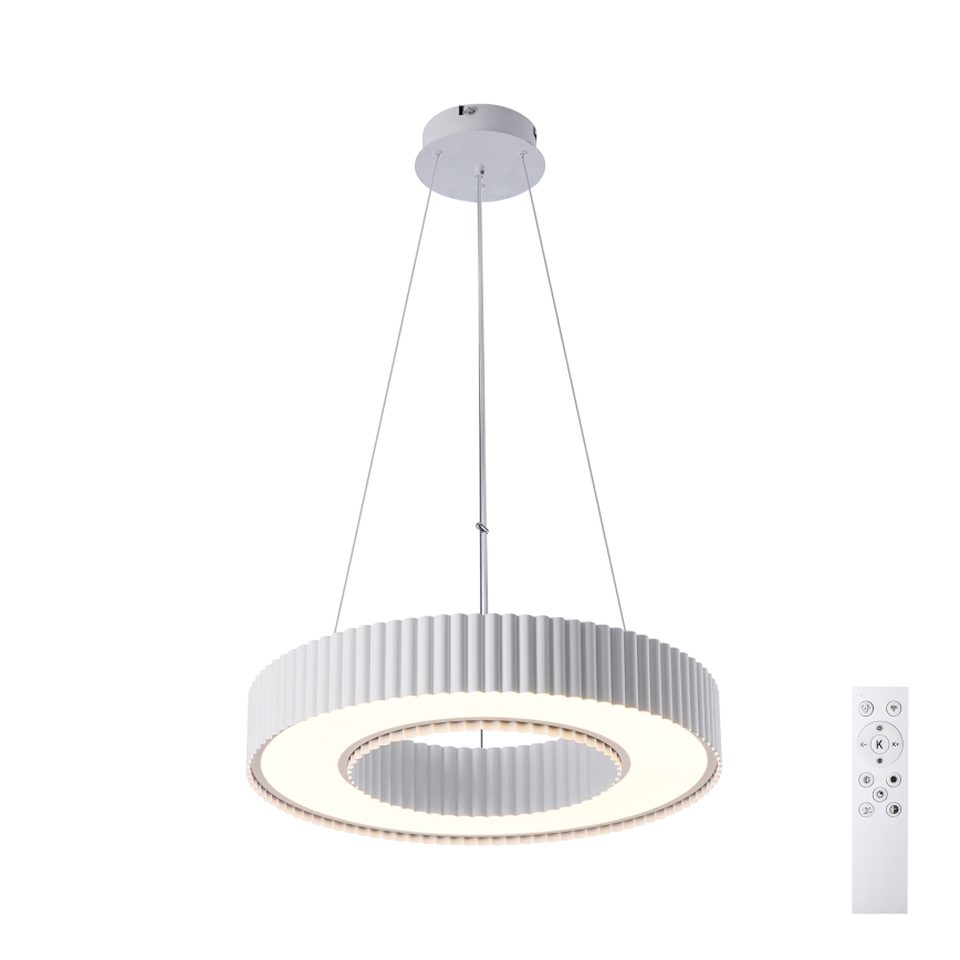 Brilagi - Lampă suspendată LED dimabilă pe cablu LUMIX, 48 W, 230 V, 3000–6000 K, alb, Ø 50 cm + telecomandă