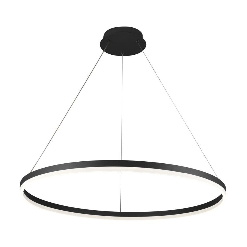 Brilagi - Lustră LED dimmabilă suspendată pe cablu CIRCLE LED/55W/230V 3000-6500K Ø80 cm neagră + telecomandă