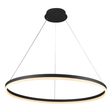 Brilagi - Lustra LED dimabilă pe cablu CIRCLE, LED/55W/230V, 3000-6500K, Ø 80 cm, neagră + telecomandă