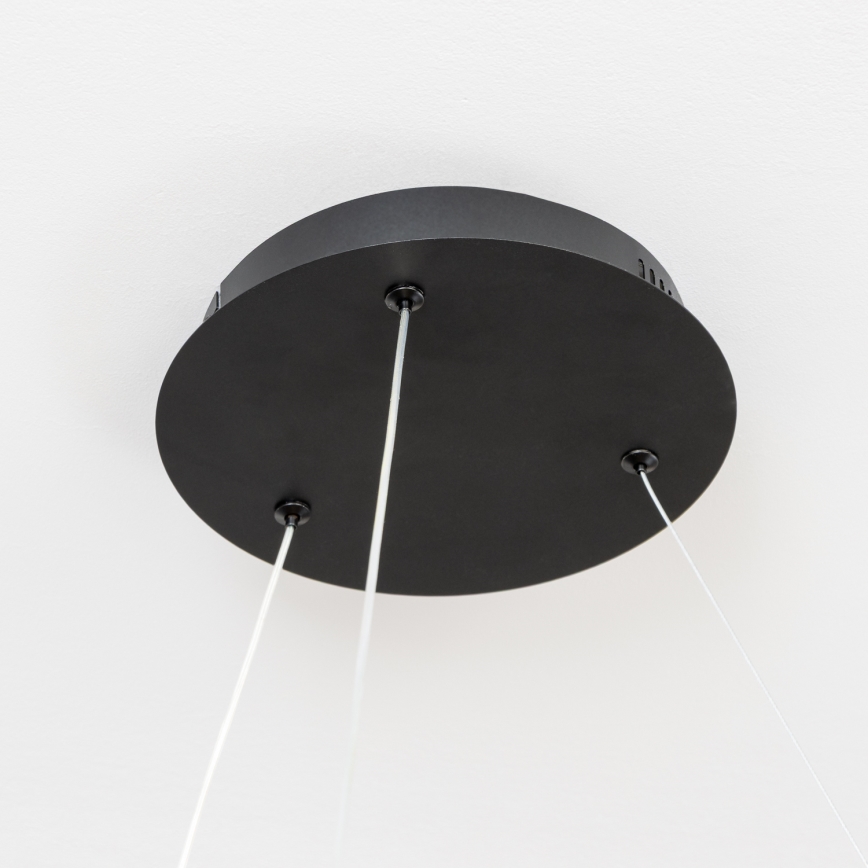 Brilagi - Lustra LED dimabilă pe cablu FALCON II LED/99W/230V 3000-6500K Ø 60 cm neagră + telecomandă
