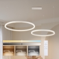 Brilagi - Lustra LED dimabilă pe cablu PORTOFINO LED/98W/230V 3000-6000K albă + telecomandă