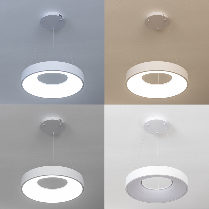 Brilagi FALCON II - Lustra LED reglabilă suspendată pe cablu LED/67W/230V 3000-6500K Ø 40 cm albă + telecomandă