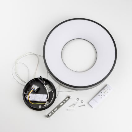 Brilagi - Lampă suspendată LED dimabilă pe cablu FALCON II LED/67W/230V 3000-6500K Ø 40 cm neagră + telecomandă