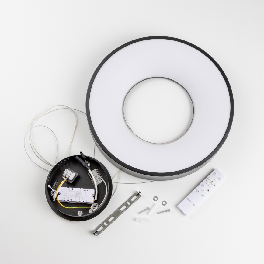 Brilagi - Lampă suspendată LED dimabilă pe cablu FALCON II LED/67W/230V 3000-6500K Ø 40 cm neagră + telecomandă