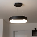 Brilagi - Lustră LED dimabilă suspendată pe cablu FALCON LED/40W/230V 3000-6500K Ø45 cm negru + telecomandă
