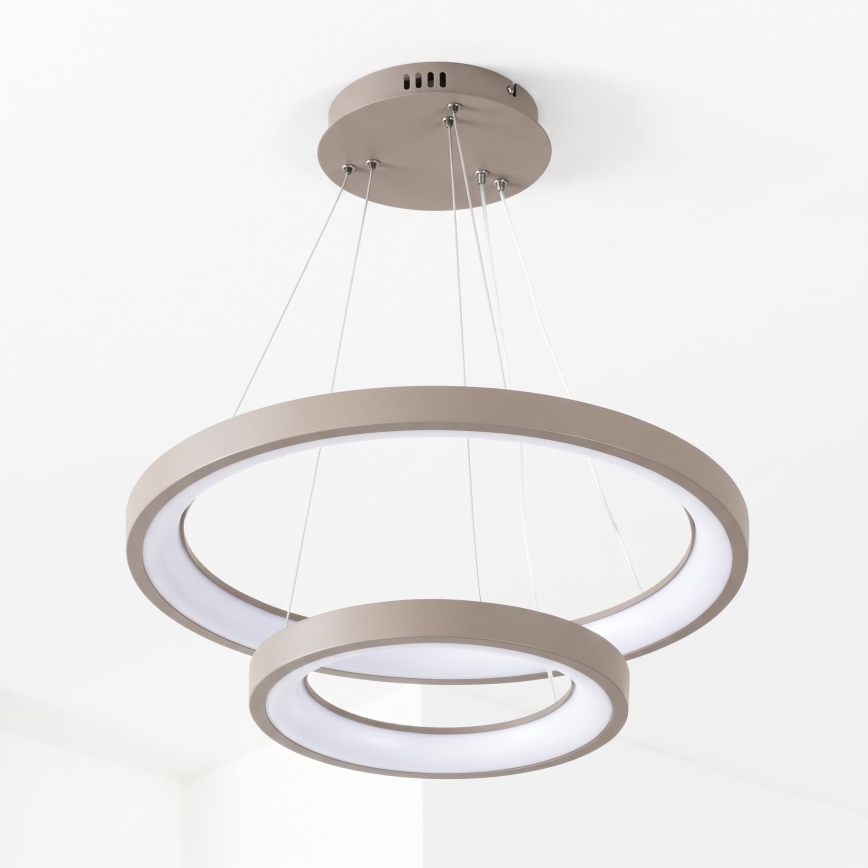 BRILAGI - Lustră LED reglabilă suspendată pe cablu FALCON SLIM LED/68W/230V 3000-6500K Ø 50 cm bej + telecomandă