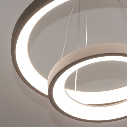 BRILAGI - Lustră LED reglabilă suspendată pe cablu FALCON SLIM LED/68W/230V 3000-6500K Ø 50 cm bej + telecomandă