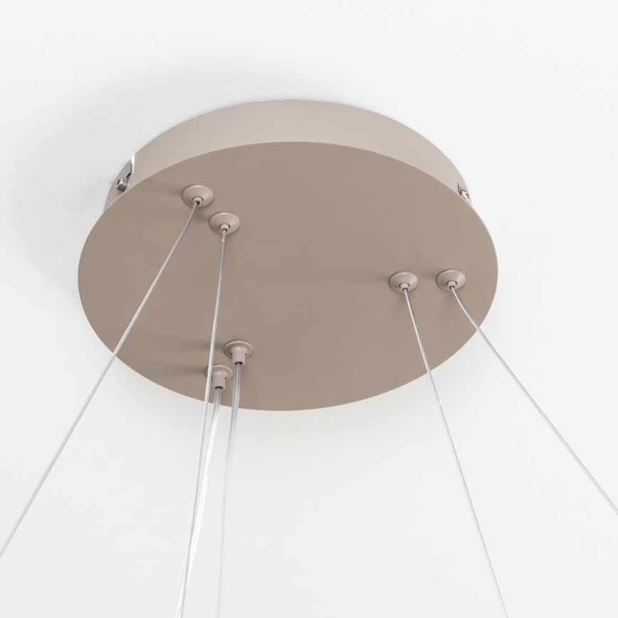 BRILAGI - Lustră LED reglabilă suspendată pe cablu FALCON SLIM LED/68W/230V 3000-6500K Ø 50 cm bej + telecomandă