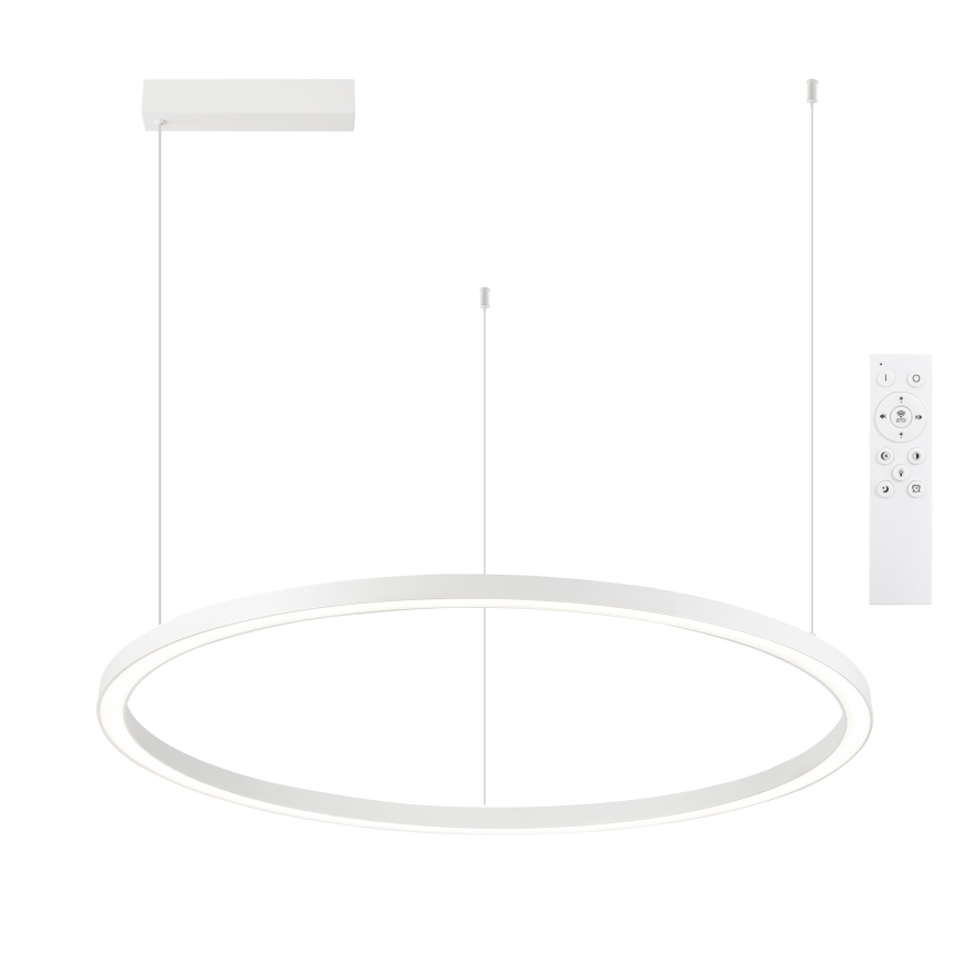 Brilagi - Lustru LED dimerizabil suspendat pe cablu PORTOFINO LED/60W/230V 3000-6000K Ø 80 cm alb + telecomandă