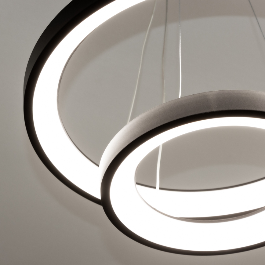 Brilagi - Lustră LED dimmabilă suspendată pe cablu FALCON SLIM LED/68W/230V 3000-6500K Ø 50 cm negru + telecomandă