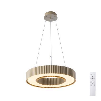 Brilagi - Lustră LED dimmabilă suspendată pe cablu LUMIX LED/48W/230V 3000-6000K bej, Ø 50 cm + telecomandă