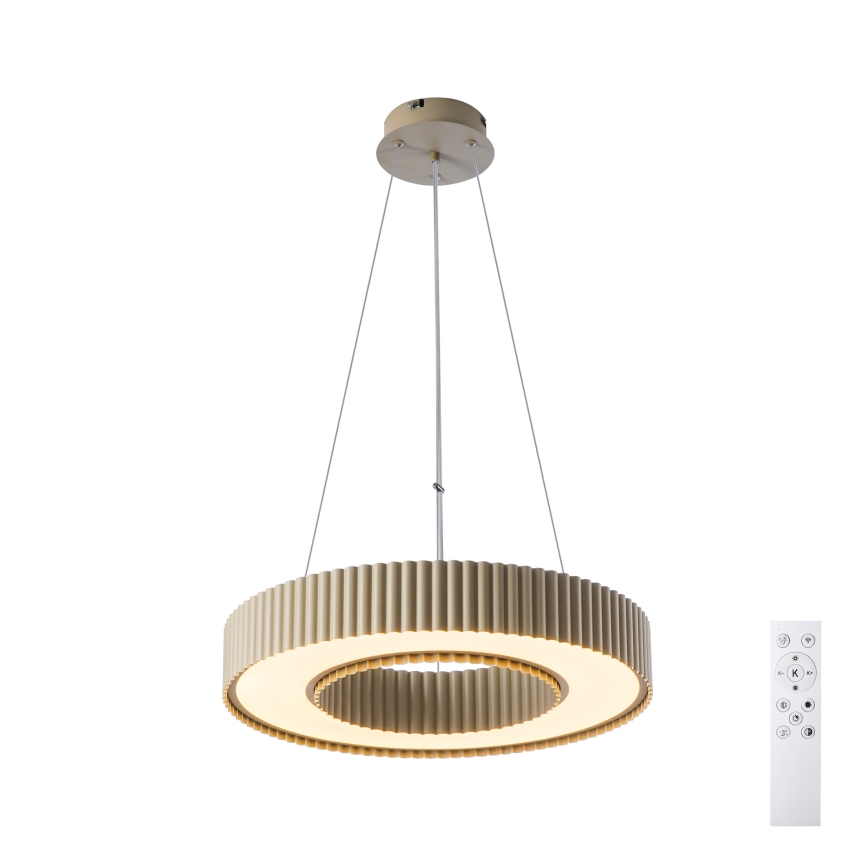Brilagi - Lustră LED dimmabilă suspendată pe cablu LUMIX LED/48W/230V 3000-6000K bej, Ø 50 cm + telecomandă