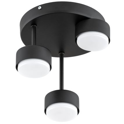 Brilagi - Lustră LED MONO montată pe plafon 3xGX53/30W/230V, negru