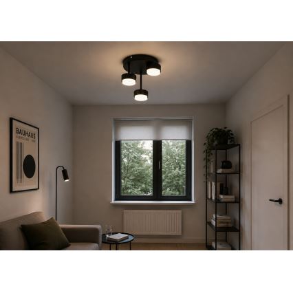 Brilagi - Lustră LED MONO montată pe plafon 3xGX53/30W/230V, negru