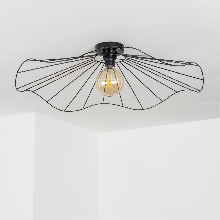 Brilagi - Lustră LED montată pe tavan CERIA WIRE 1xE27/40W/230V Ø 80 cm negru