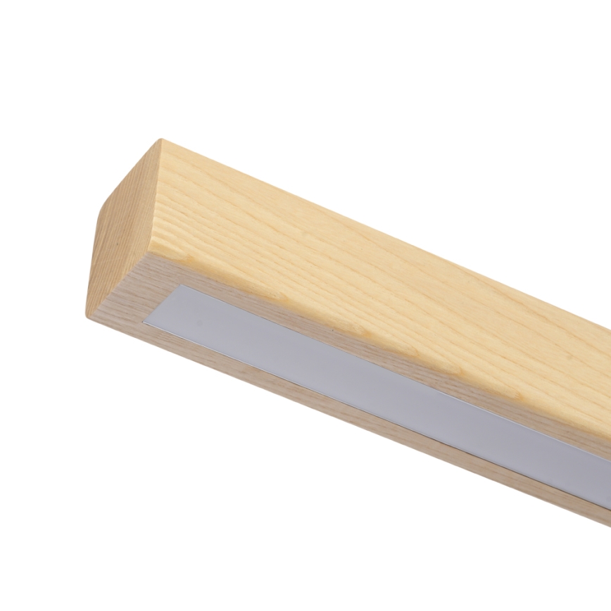 Brilagi - Lustra LED OAK suspendată cu cablu, 30W/230V, 3000/4500/6000K, stejar