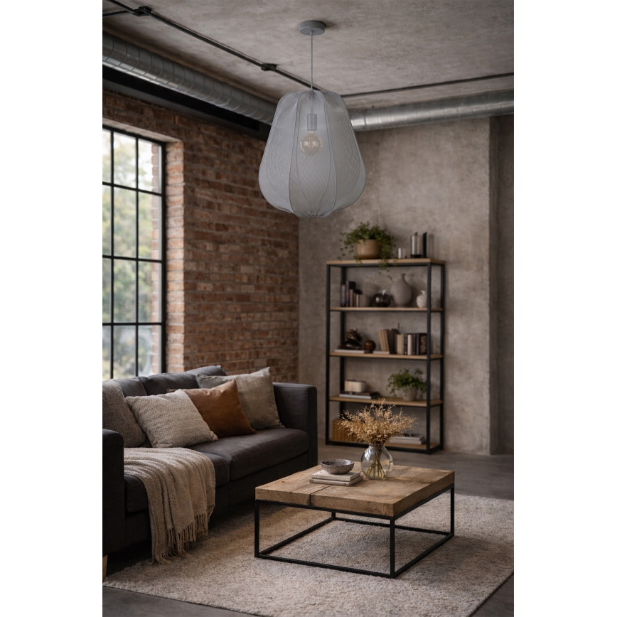 Brilagi - Lustră LED pe cablu ARVEN 1x E27/8W/230V Ø 37 cm gri