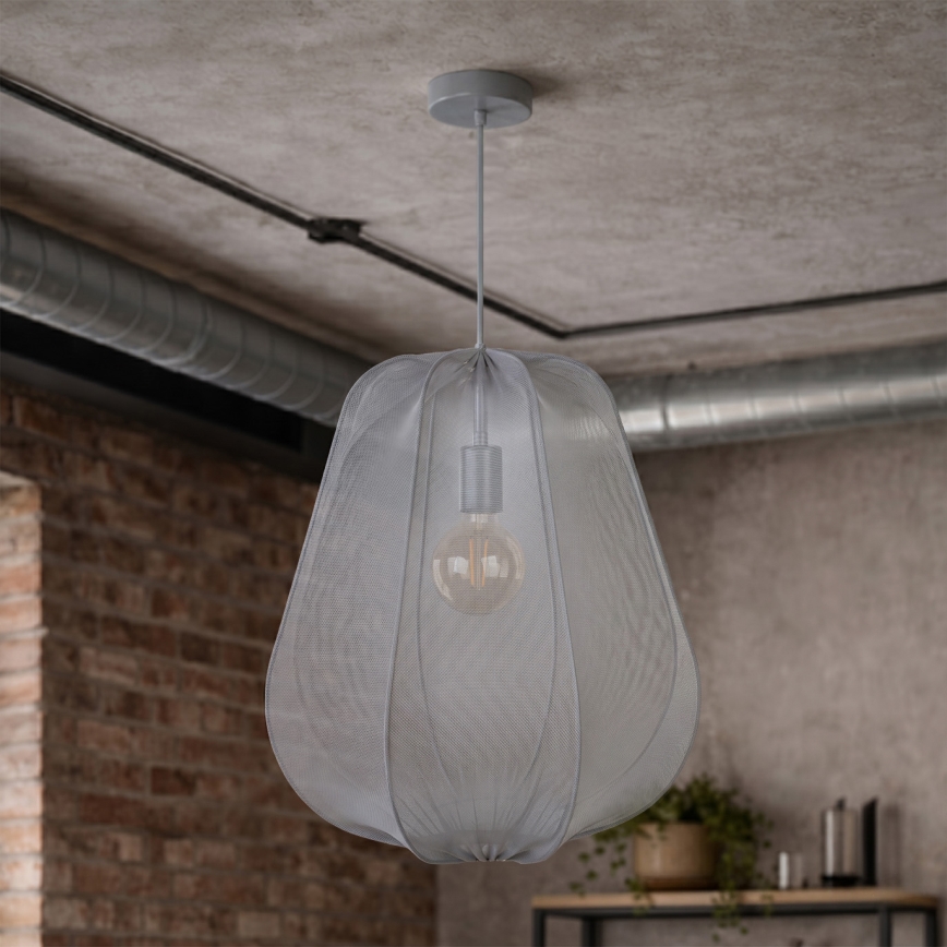 Brilagi - Lustră LED pe cablu ARVEN 1x E27/8W/230V Ø 37 cm gri