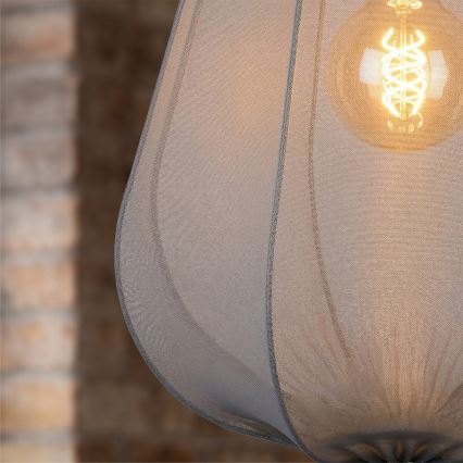 Brilagi - Lustră LED pe cablu ARVEN 1x E27/8W/230V Ø 37 cm gri
