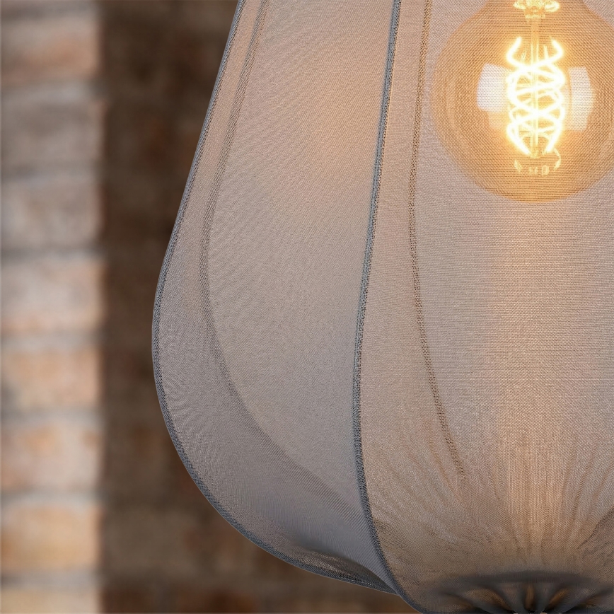 Brilagi - Lustră LED pe cablu ARVEN 1x E27/8W/230V Ø 37 cm gri