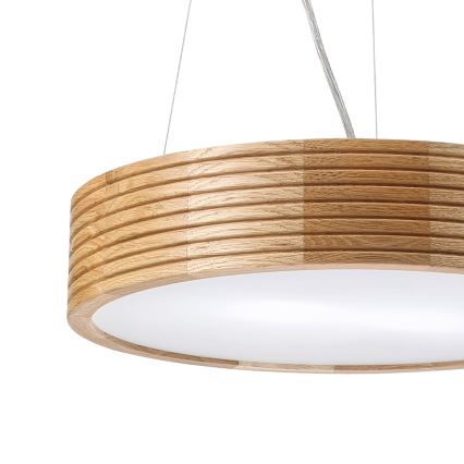 Brilagi - Lustra LED pe cablu CARVALHO MODERN 2xE27/60W/230V stejar Ø 37,5 cm