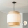 Brilagi - Lustra LED pe cablu CERIA 1xE27/40W/230V Ø 40 cm negru/bej/alb