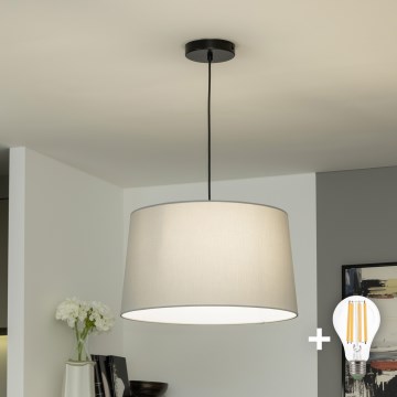 Brilagi - Lustră LED pe cablu CERIA 1xE27/40W/230V Ø 45 cm gri