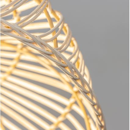 Brilagi - Lustră LED pe cablu CERIA BOHO 1xE27/40W/230V Ø 60 cm, din ratan