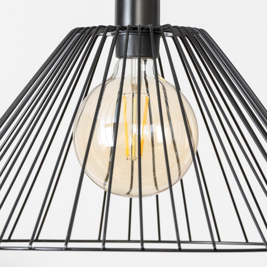 Brilagi - Lustră LED pe cablu CERIA WIRE 1xE27/40W/230V Ø 45 cm neagră