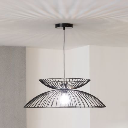 Brilagi - Lustră LED pe cablu CERIA WIRE, 1xE27/40W/230V, Ø 60 cm, neagră